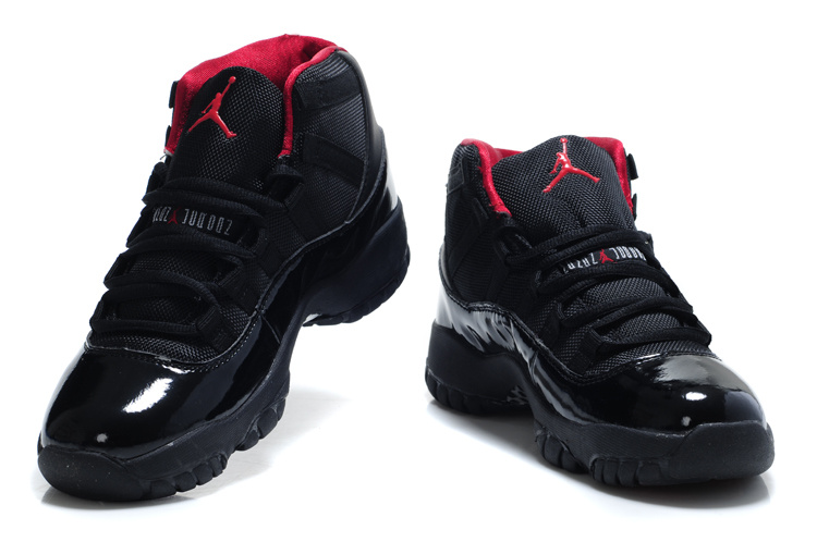 Air Jordan 11 Black Red For Women