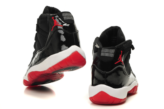 Air Jordan 11 Black Red White For Women - Click Image to Close