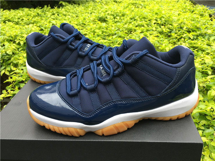 2016 Jordan 11 Low Navy Gum - Click Image to Close