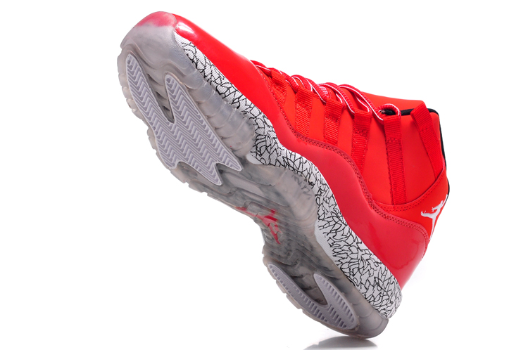 Air Jordan 11 Luminous Burst Red Shoes - Click Image to Close