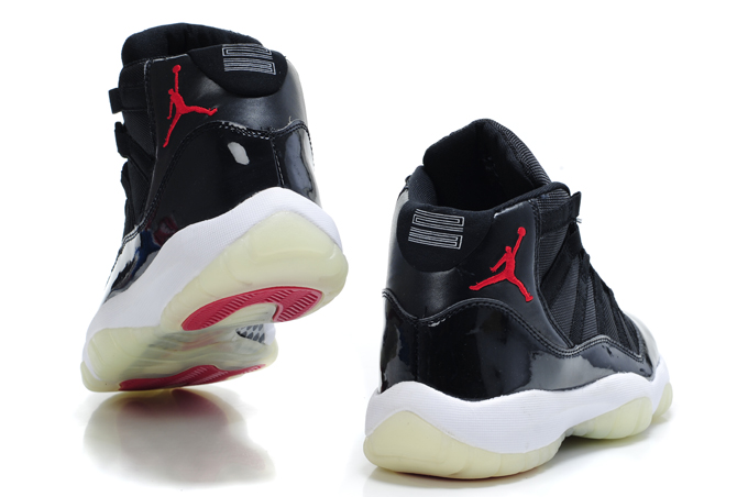 Air Jordan 11 Midnight Black White Red - Click Image to Close