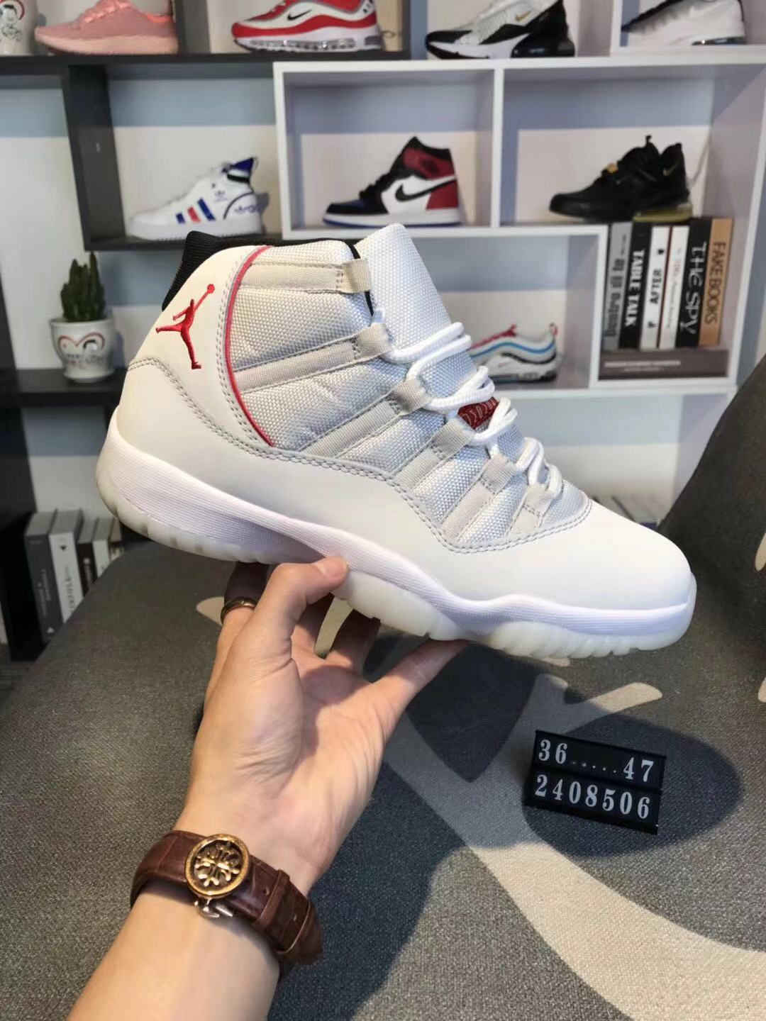 Air Jordan 11 Platinum Color Shoes