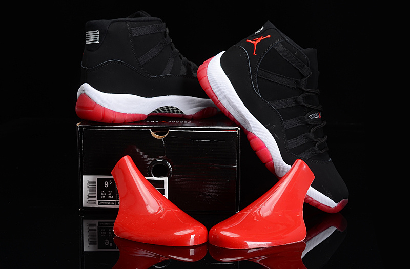 Air Jordan 11 Retro Black Red White Shoes