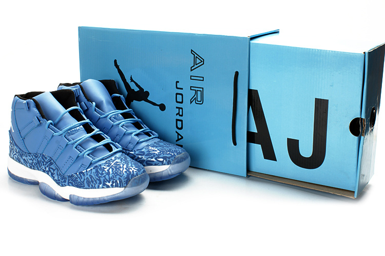 Air Jordan 11 Retro Classic Anniversary Blue - Click Image to Close