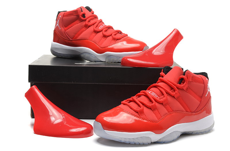 Air Jordan 11 Retro Red White 2014 Shoes - Click Image to Close