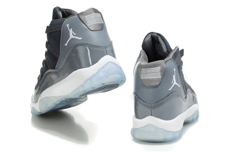 Air Jordan 11 Suede Grey White Shoes - Click Image to Close