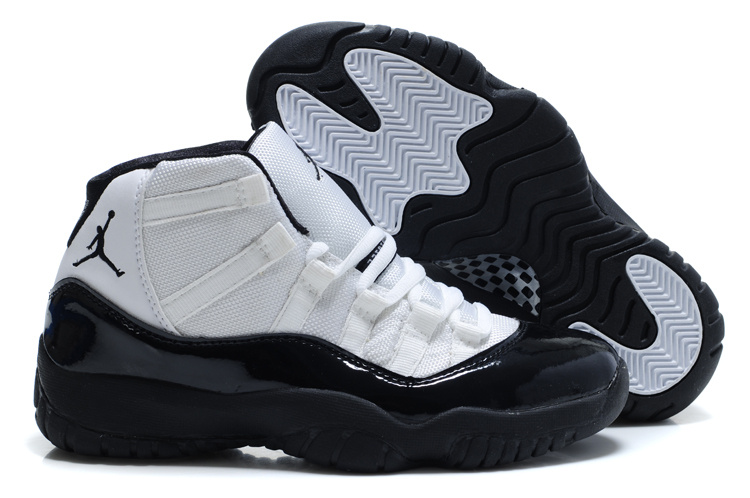 Air Jordan 11 White Black For Women 