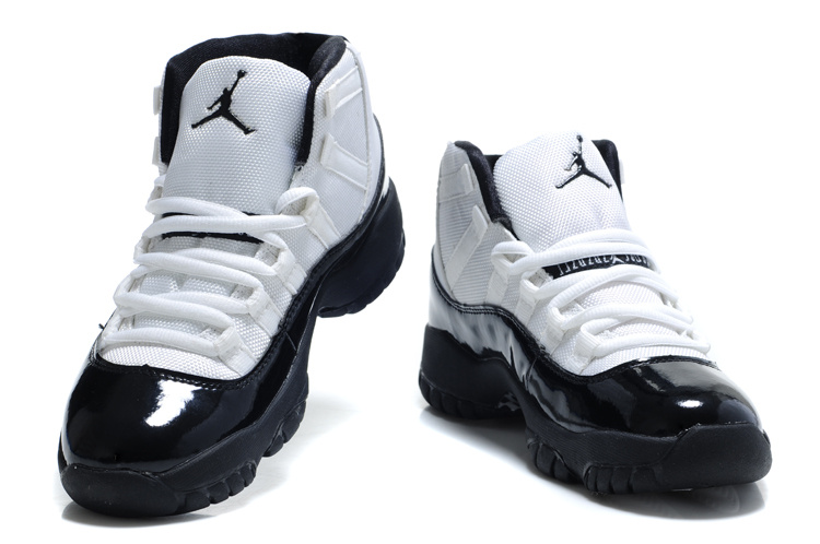 Air Jordan 11 White Black For Women - Click Image to Close