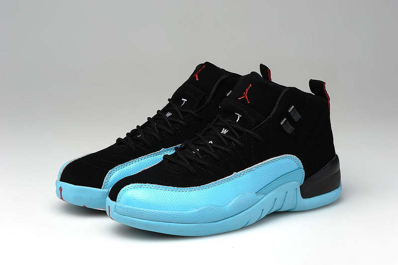 2015 Women Jordans 12 Gamma Blue Black - Click Image to Close