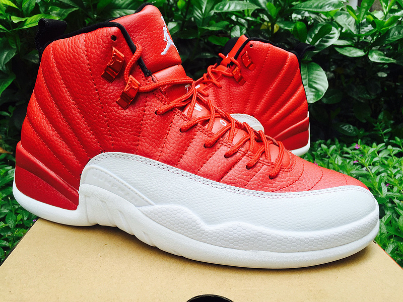 2016 Jordan 12 Gym Red White Shoes - Click Image to Close