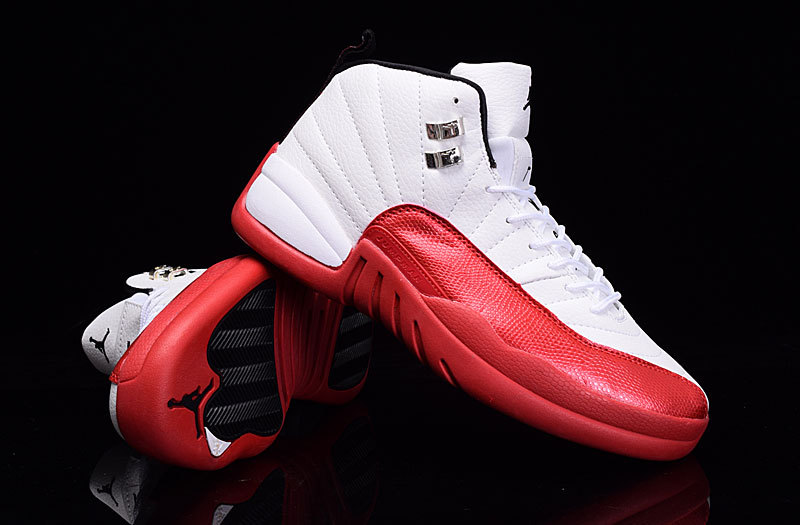 2016 Jordan 12 OG White Red Shoes - Click Image to Close