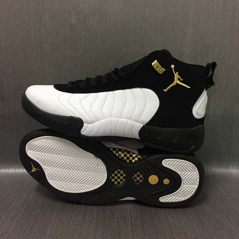 2017 Jordan 12.5 White Black Yellow Shoes