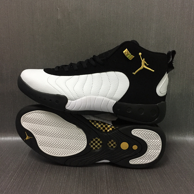 2017 Jordan 12.5 White Black Yellow Shoes - Click Image to Close