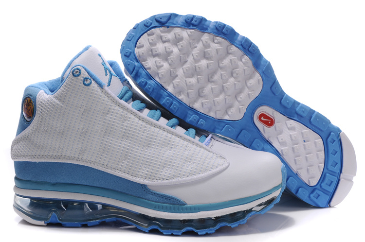 Air Jordan 13 Max White Light Blue For Women