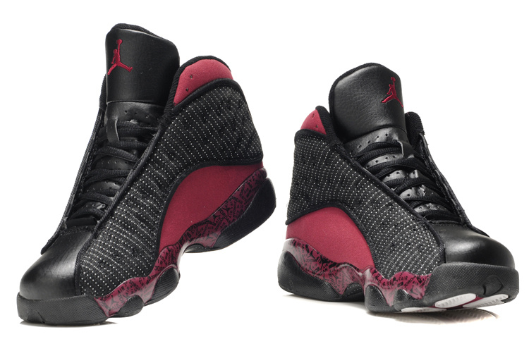 Air Jordan 13 Print Red Black For Women