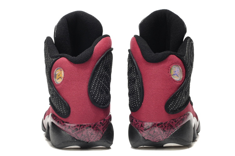 Air Jordan 13 Print Red Black For Women - Click Image to Close