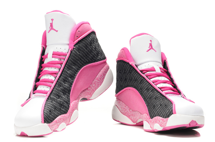 womens jordan retro 13 black and pink