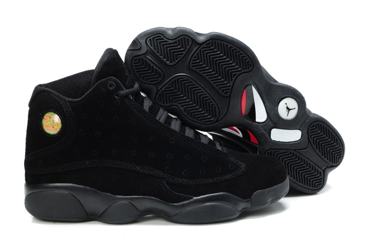 Air Jordan 13 Suede All Black Shoes