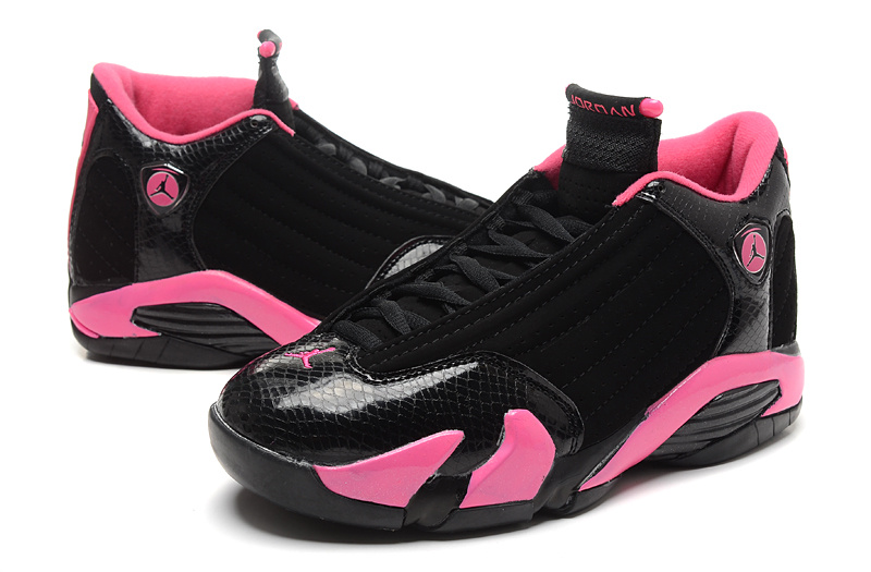 Black Pink Air Jordans 14 For Women