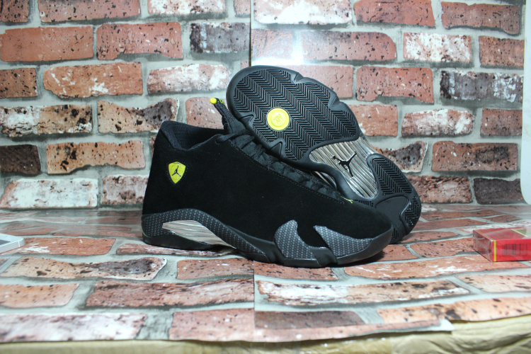 Air Jordan 14 Retro Black Ferrari Shoes - Click Image to Close