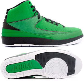 Air Jordan Retro 2 Green Chrome - Click Image to Close