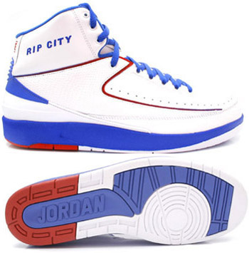 Air Jordan Retro 2 White Blue White Chrome - Click Image to Close