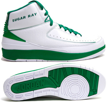 Air Jordan Retro 2 White Green Chrome - Click Image to Close