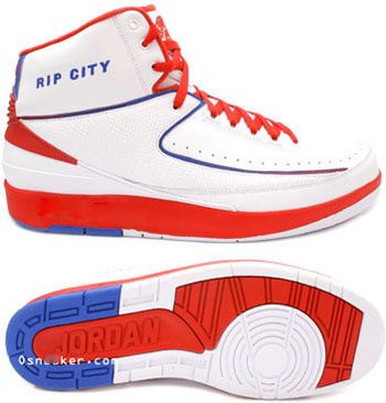 Air Jordan Retro 2 White Red Blue Chrome