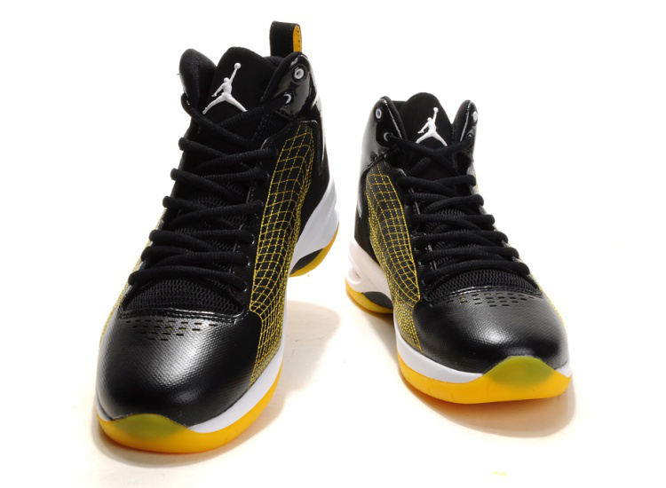 Air Jordan Fly Spiderman 23 Black Yellow White - Click Image to Close