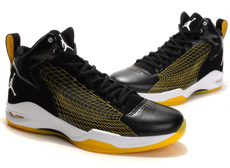 Air Jordan Fly Spiderman 23 Black Yellow White - Click Image to Close