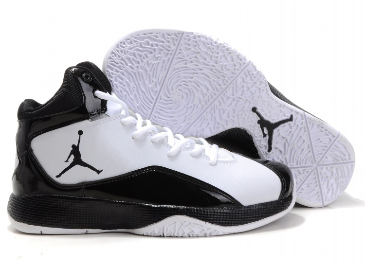 black and white jordan 26s