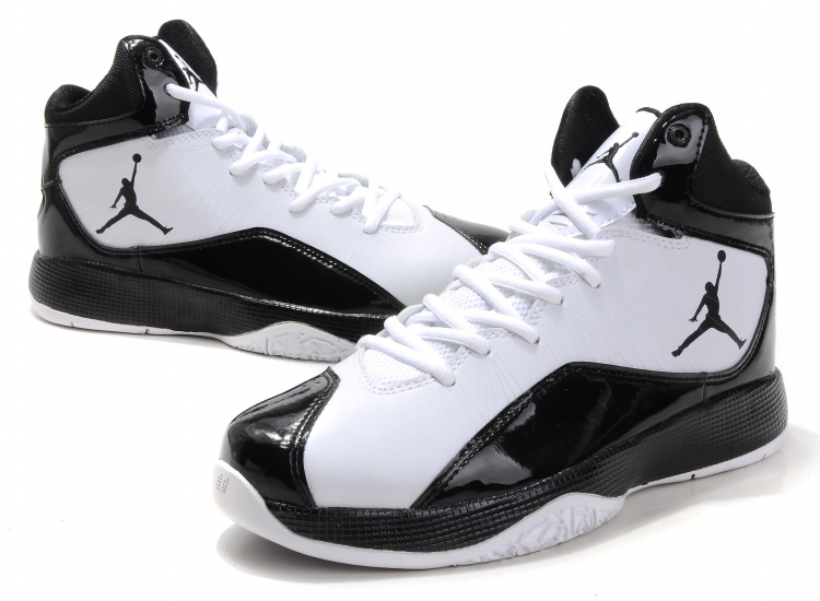 black and white jordan 26s