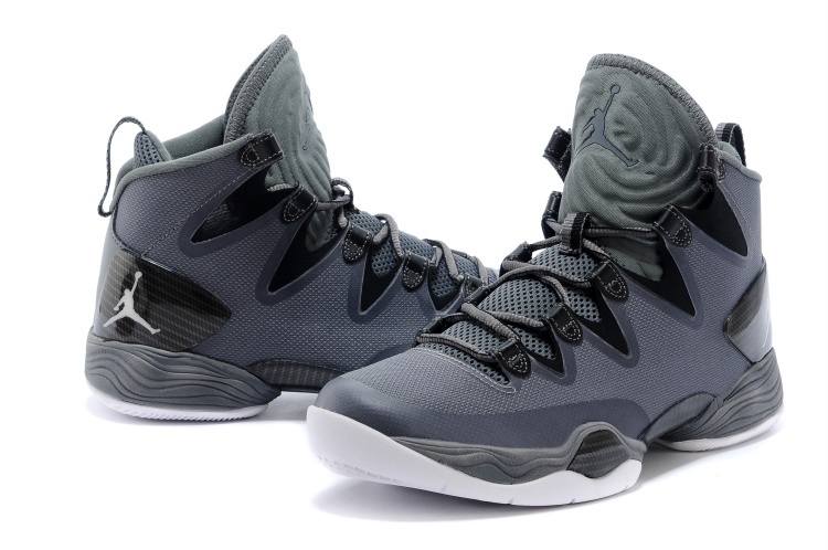 Air Jordan 28 SE Grey Black White Shoes - Click Image to Close