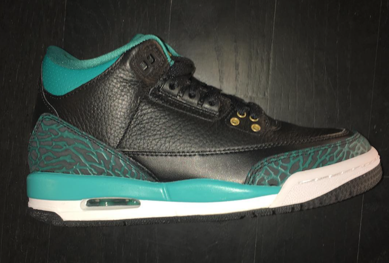 jordan retro 3 black and blue