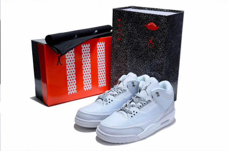 Air Jordan 3 Hardcover Box All White - Click Image to Close