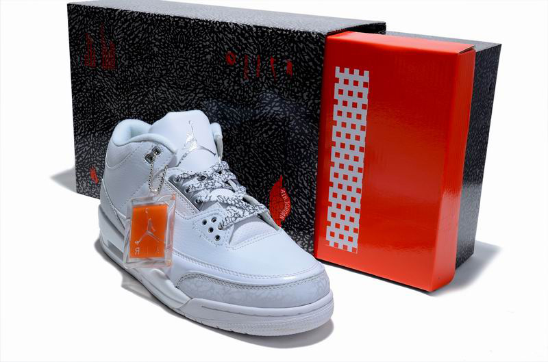 Air Jordan 3 Hardcover Box All White - Click Image to Close