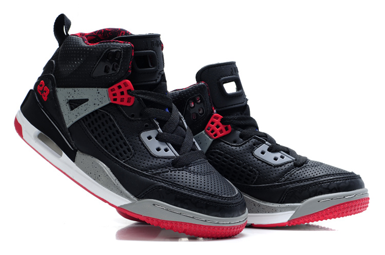 Air Jordan Shoes 3.5 Black Grey Red - Click Image to Close