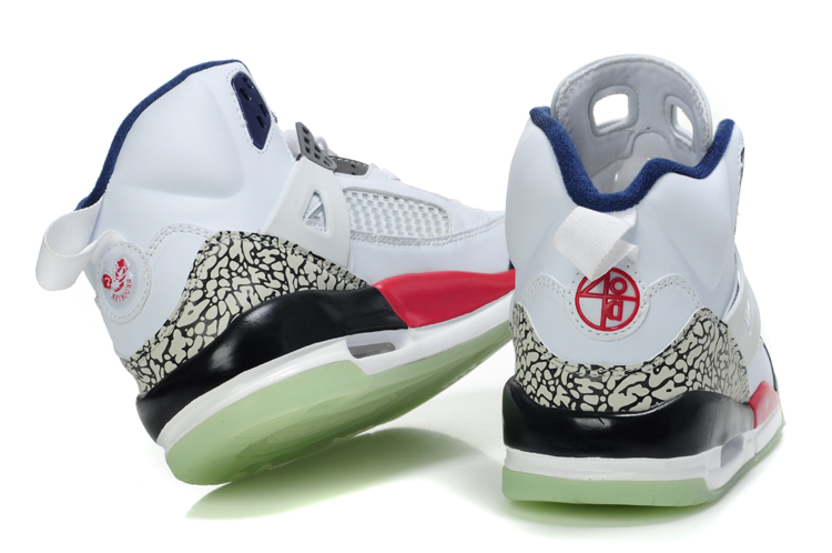 Air Jordan 3.5 Midnight White Black Red Shoes - Click Image to Close