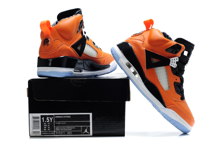 kids orange jordans