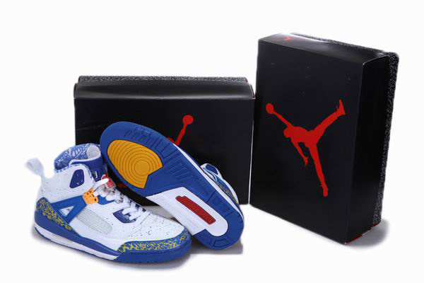 Air Jordan 3.5 Reissue White Blue Yellow Shoes - Click Image to Close