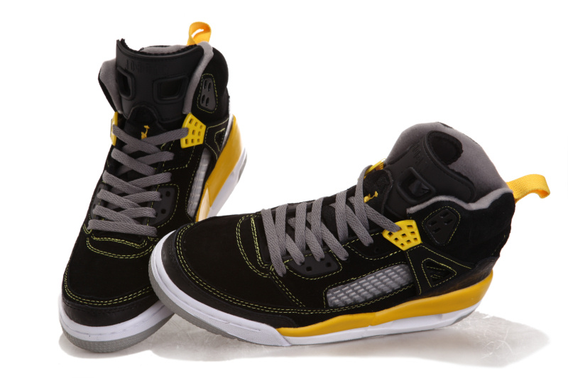 2012 Air Jordan 3.5 Suede Black White Yellow Shoes