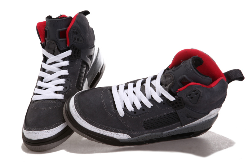 2012 Air Jordan 3.5 Suede Grey White Black Red Shoes - Click Image to Close