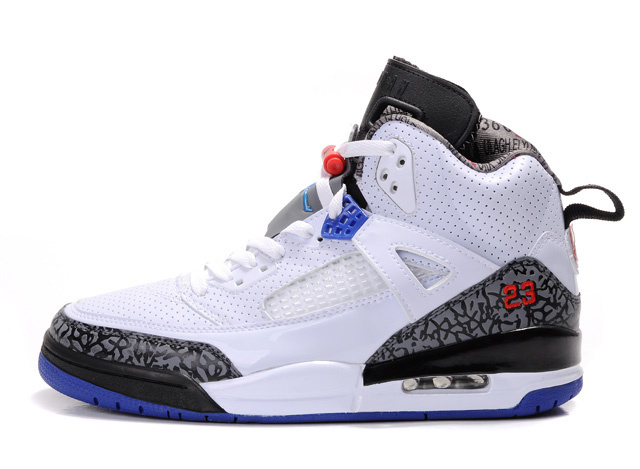 Air Jordan Shoes 3.5 White Grey Blue - Click Image to Close