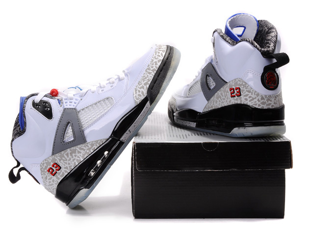 Air Jordan Shoes 3.5 White Grey Blue - Click Image to Close