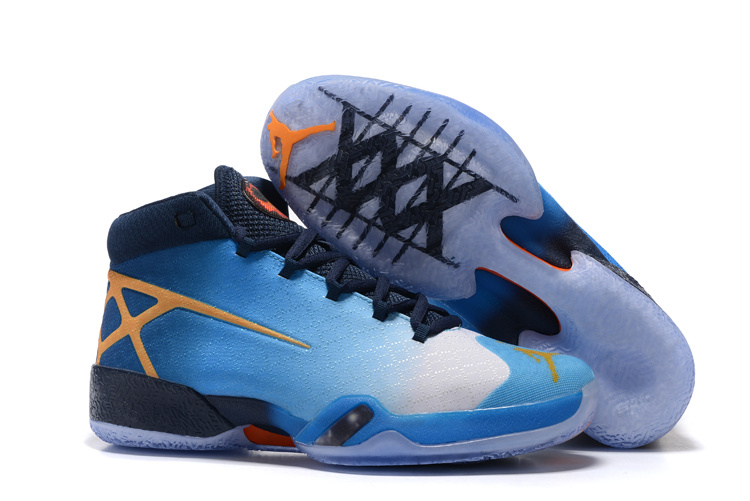 2016 Air Jordan 30 Royal Blue Black Orange - Click Image to Close