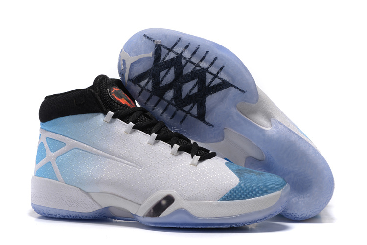 2016 Air Jordan 30 White Baby Blue Black - Click Image to Close