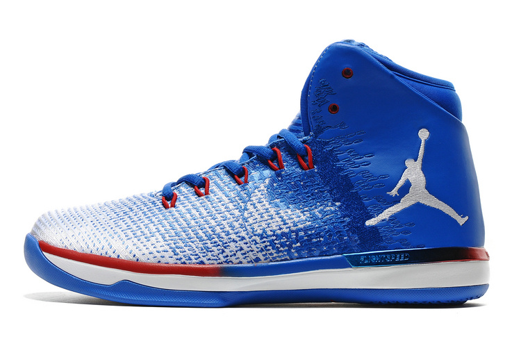 2016 Air Jordan 31 Blue White Red Shoes - Click Image to Close