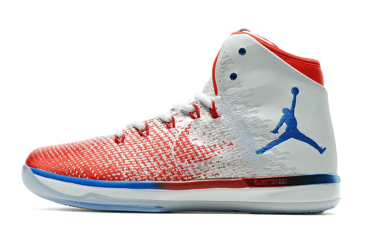 2016 Air Jordan 31 White Red Blue Shoes - Click Image to Close