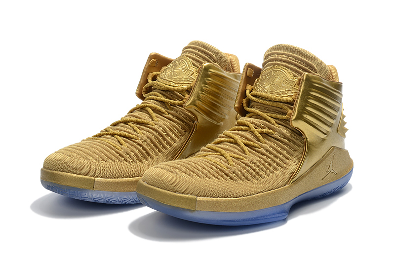 2017 Jordan 32 Gold Ice Sole Shoes - Click Image to Close