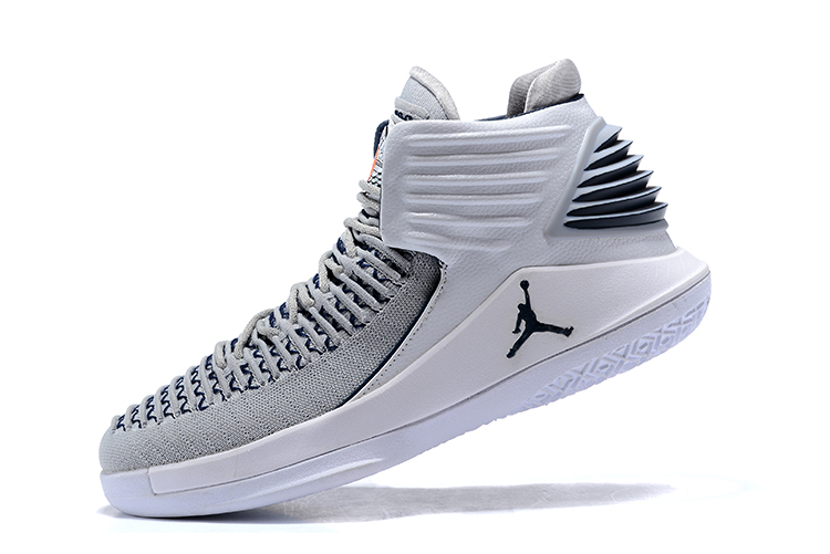 2017 New Jordan 32 Grey White Shoes - Click Image to Close